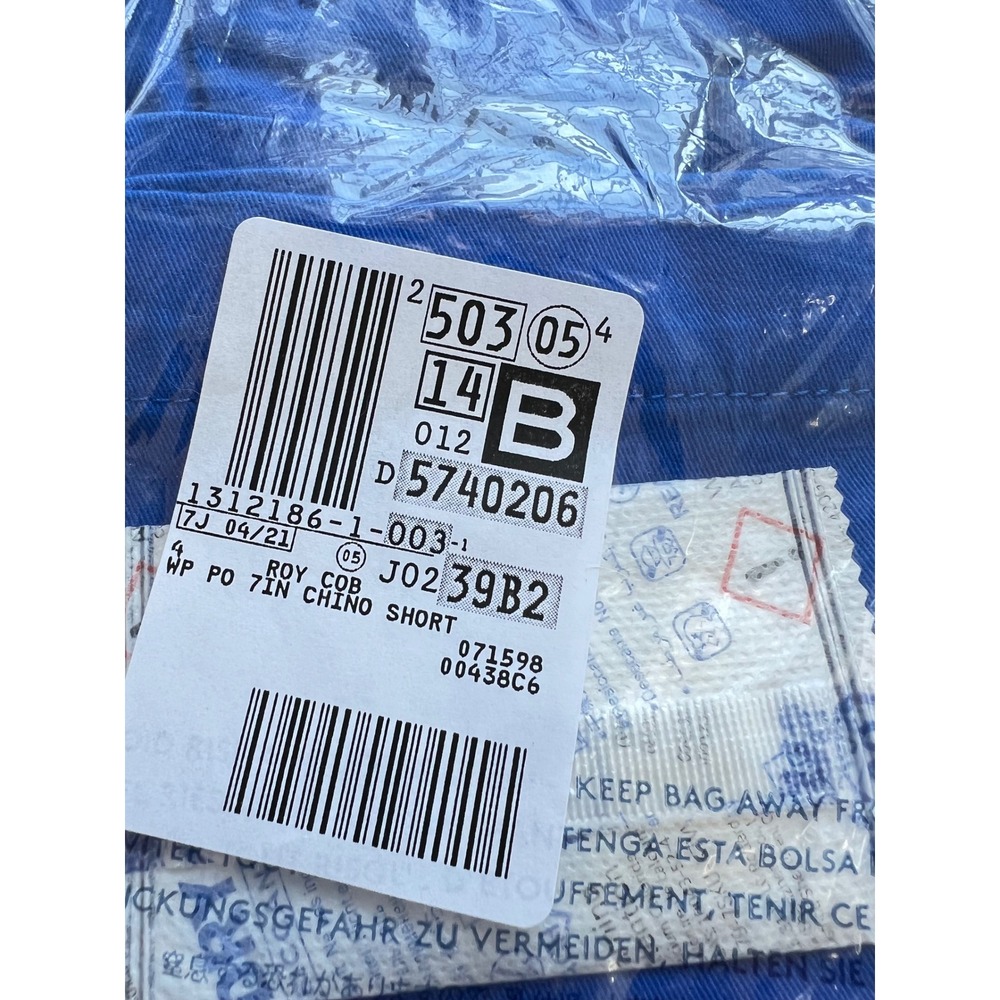 NEW Lands End Womens 4 petite 7in Chino Short Royal Cobalt Blue Mid Rise Stretch - Picture 3 of 12